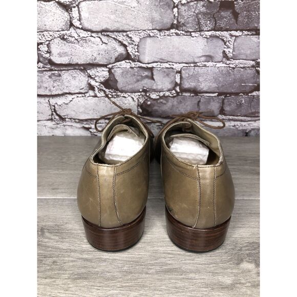 Rodi Taupe Leather Derby Cap Toe Oxfords Lace Up Dress Shoes Men Sz 44EU/11M US - Picture 4 of 16